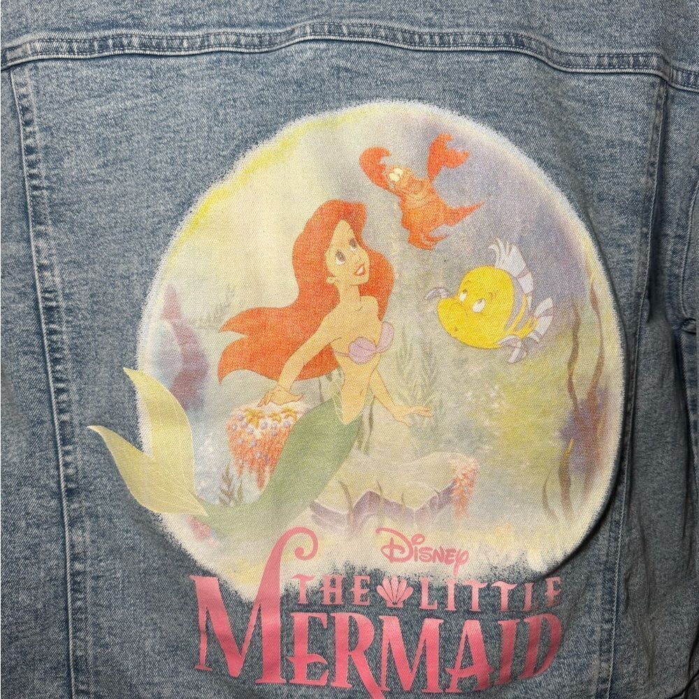Disney Princess Little Mermaid Jean Jacket - Picture 3 of 4